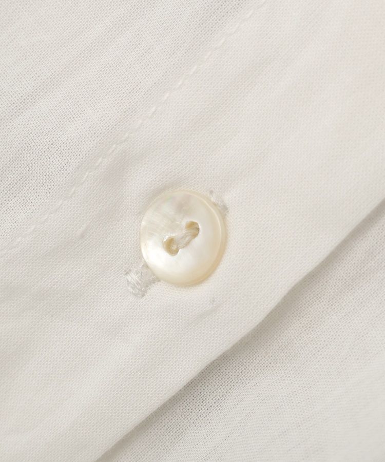 YECCA VECCA「バック刺繍バンドカラーシャツ」|シャツ・ブラウス|
