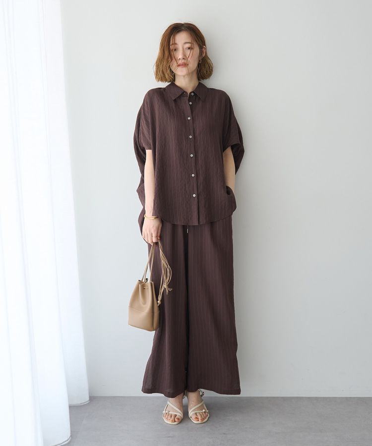 YECCA VECCA「ストライプ柄ワイドパンツ」|その他|