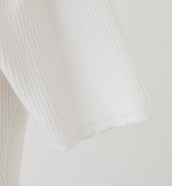  「 【Lace Collection】ドロストニットミニワンピース」|ワンピース|