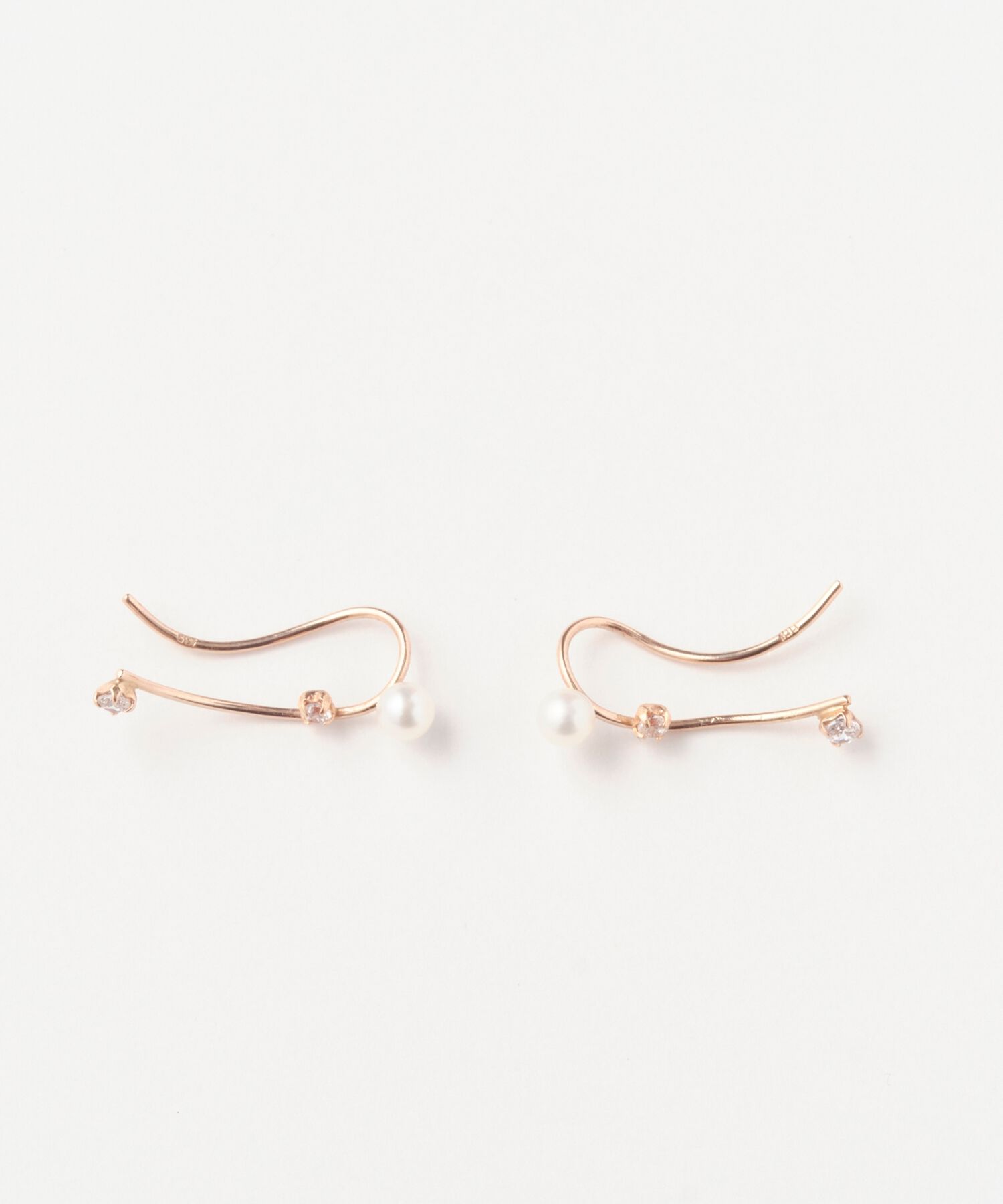 Phoebe「【K10】トゥウィンクルピアス&イヤリング　ローズゴールド/BOX付き」|ピアス|