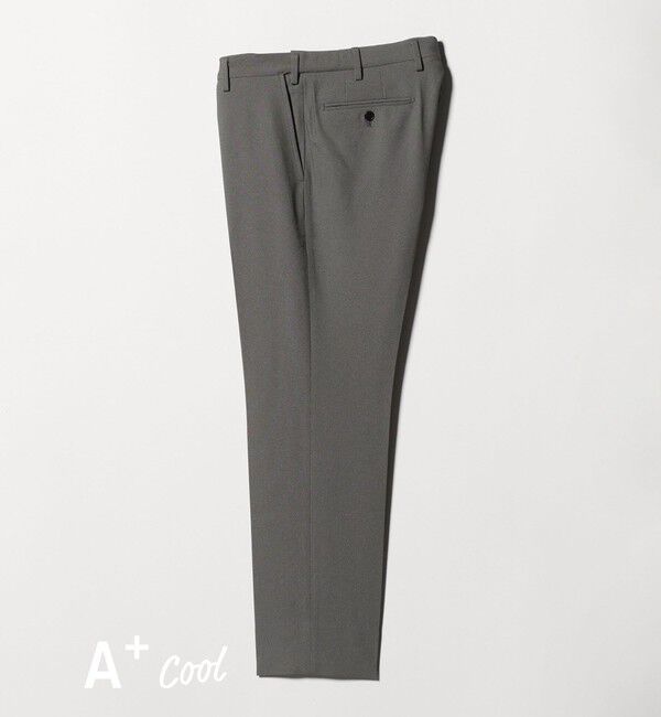 UNITED ARROWS green label relaxing「A+ COOL ポリエステル バーズアイ スタンダード アジャスター NP スラックス -ウォッシャブル・ストレッチ」|スラックス|