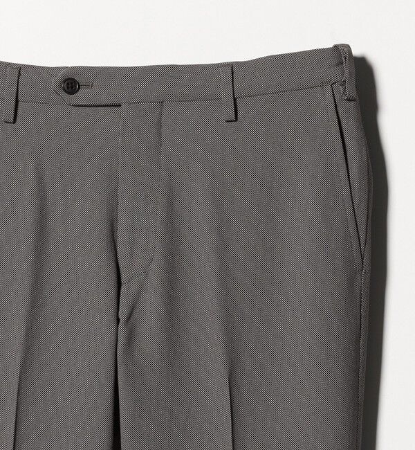 UNITED ARROWS green label relaxing「A+ COOL ポリエステル バーズアイ スタンダード アジャスター NP スラックス -ウォッシャブル・ストレッチ」|スラックス|
