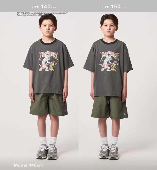 UNITED ARROWS green label relaxing「【別注】＜URBAMENT＞TOM and JERRY リンガーTシャツ / キッズ 140cmー150cm」|Tシャツ・カットソー|