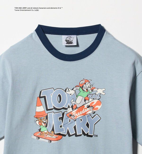 UNITED ARROWS green label relaxing「【別注】＜URBAMENT＞TOM and JERRY リンガーTシャツ / キッズ 140cmー150cm」|Tシャツ・カットソー|