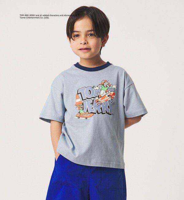 UNITED ARROWS green label relaxing「【別注】＜URBAMENT＞TOM and JERRY リンガーTシャツ / キッズ 100cmー130cm」|Tシャツ・カットソー|
