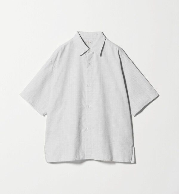 BEAUTY&YOUTH UNITED ARROWS「ツイードライク テクスチャード レギュラー シャツ GRANDE型」|シャツ・ブラウス|LT.GRAY