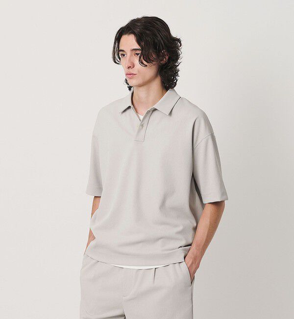 BEAUTY&YOUTH UNITED ARROWS「Air Dobby ワイドテーパード ポロシャツ ヨコストレッチ 吸水速乾 ウォッシャブル」|Tシャツ・カットソー|