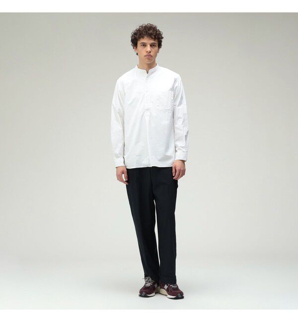 BEAMS PLUS「Band Collar Pullover 120/3 Broad」|シャツ・ブラウス|