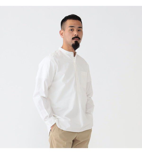 BEAMS PLUS「Band Collar Pullover 120/3 Broad」|シャツ・ブラウス|