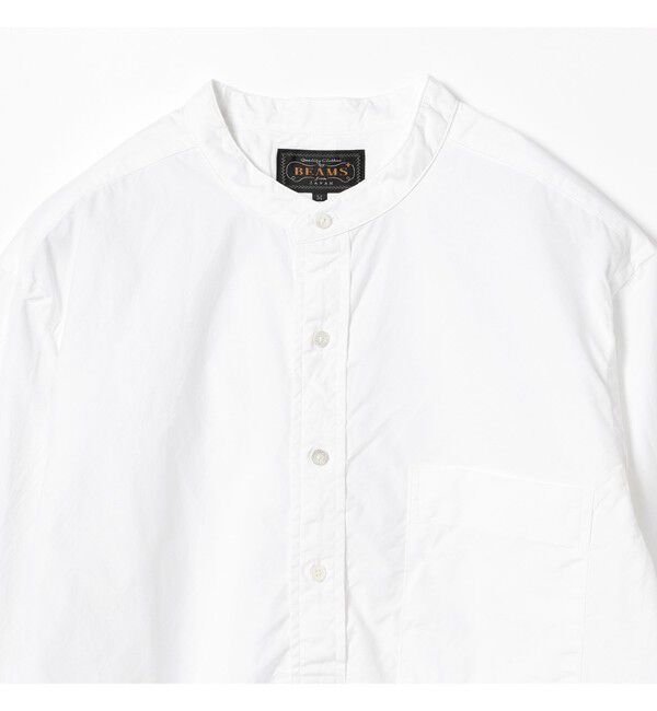BEAMS PLUS「Band Collar Pullover 120/3 Broad」|シャツ・ブラウス|