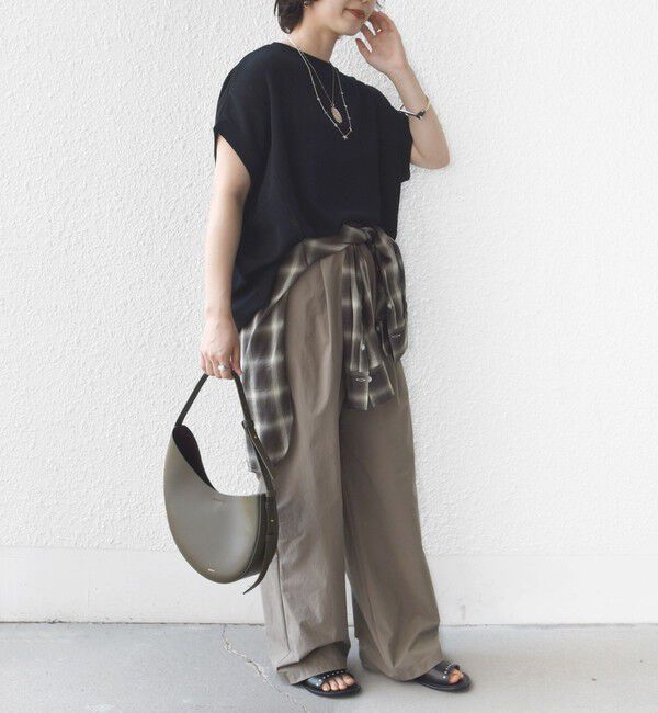 SHIPS for women「《予約》【WEB限定】シアー ワッフル スリット TEE」|Tシャツ・カットソー|