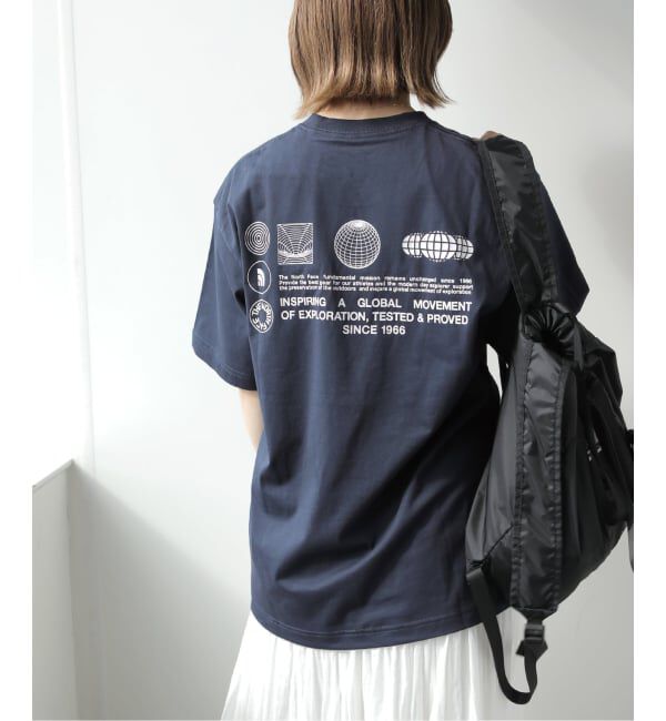 JOURNAL STANDARD relume「《WEB限定》【THE NORTH FACE/ ザノースフェイス】S/S FD Globe Grid Cotton：Tシャツ」|Tシャツ・カットソー|