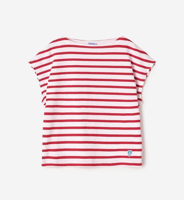 ORCIVAL「ORCIVAL | コットンレジェ ボートネック フレンチスリーブプルオーバー WOMEN」|Tシャツ・カットソー|