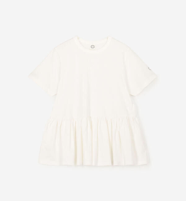 ORCIVAL「ORCIVAL | オープンエンド ギャザーショートスリーブプルオーバー WOMEN」|Tシャツ・カットソー|WHITE