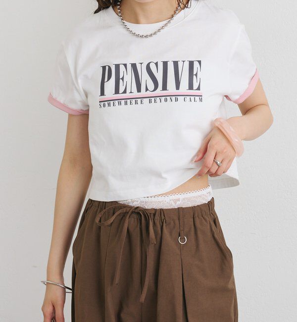  「配色ロゴチビT」|Tシャツ・カットソー|