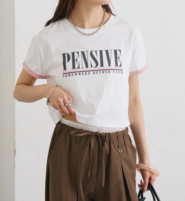  「配色ロゴチビT」|Tシャツ・カットソー|