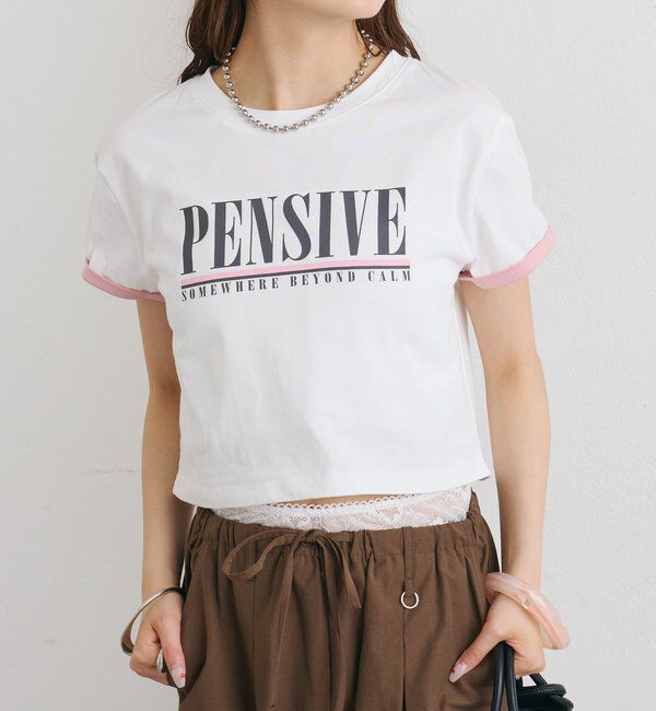  「配色ロゴチビT」|Tシャツ・カットソー|