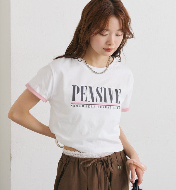  「配色ロゴチビT」|Tシャツ・カットソー|