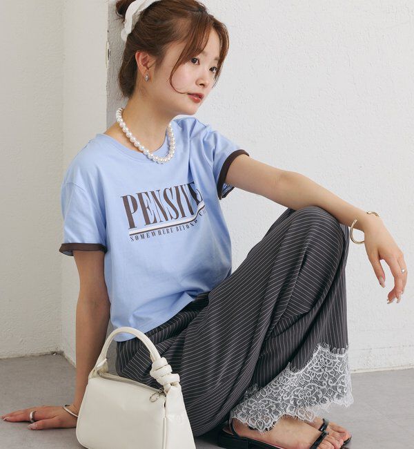  「配色ロゴチビT」|Tシャツ・カットソー|