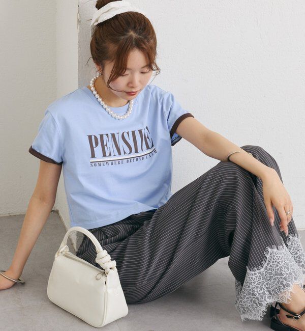  「配色ロゴチビT」|Tシャツ・カットソー|