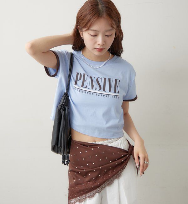  「配色ロゴチビT」|Tシャツ・カットソー|