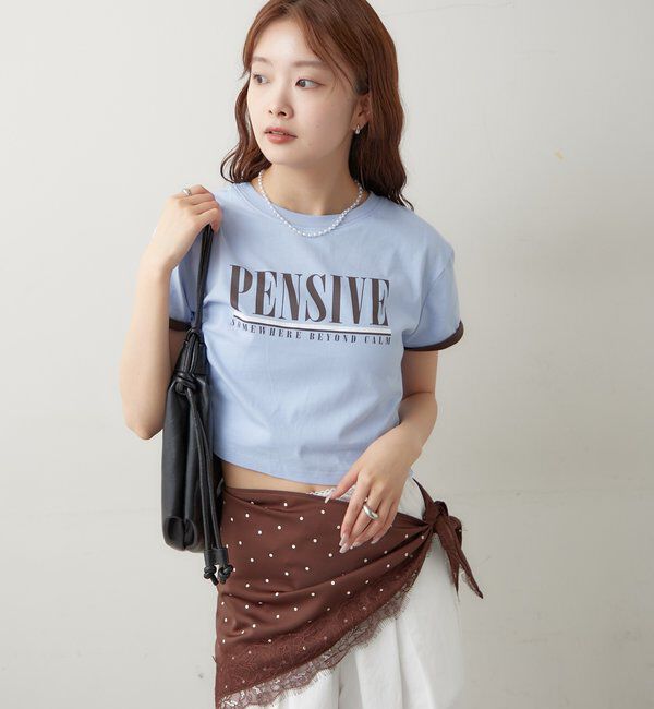  「配色ロゴチビT」|Tシャツ・カットソー|