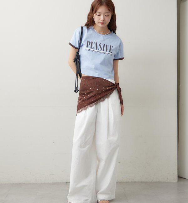  「配色ロゴチビT」|Tシャツ・カットソー|