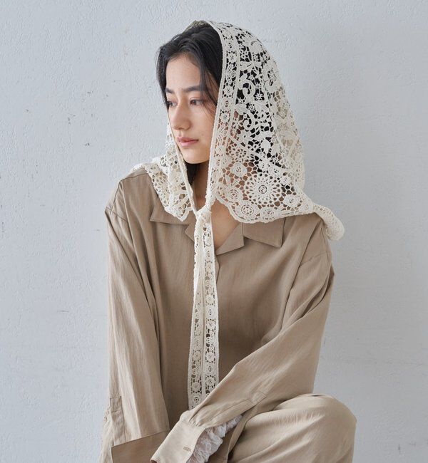  「【再入荷】レースショール」|バンダナ・スカーフ|