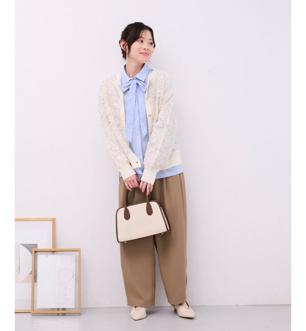  「《WEB限定アイテム》コットン2Wayボウタイブラウス」|シャツ・ブラウス|