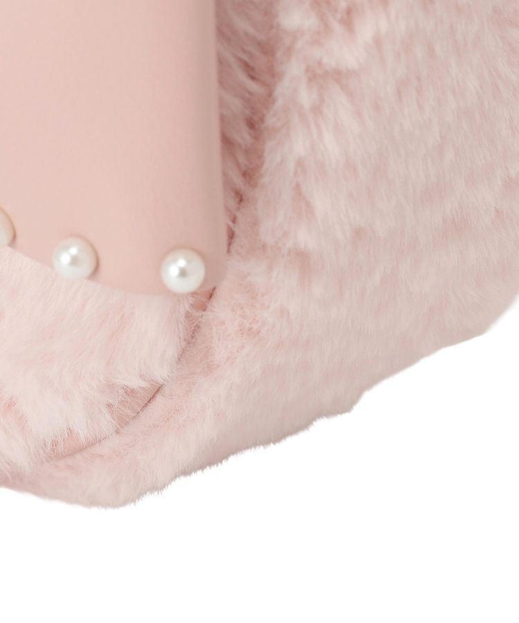 Maison de FLEUR「フェイクファーパールリボンラウンドバッグ」|ハンドバッグ|