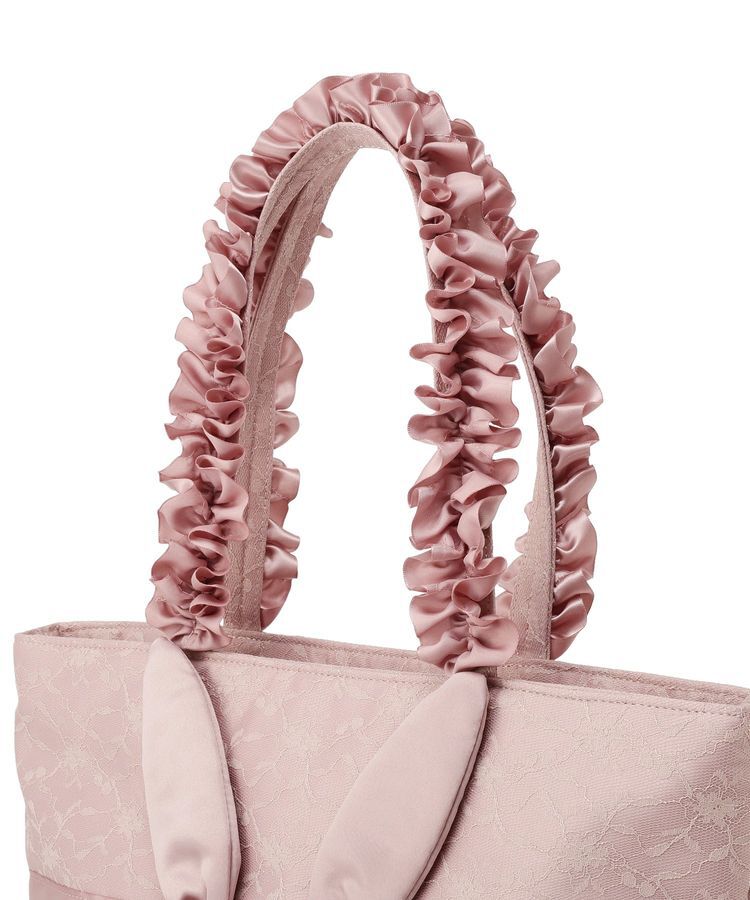 Maison de FLEUR「【A4対応】ラビットフリルハンドルトートバッグ」|トートバッグ|