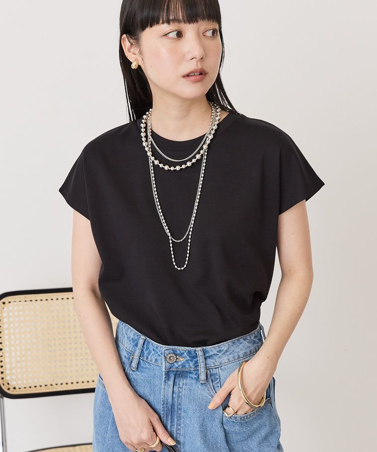 AMERICAN HOLIC「【抗菌防臭】フレンチスリーブプルオーバー」|Tシャツ・カットソー|
