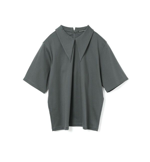 mizuiro ind「mizuiro ind ロングカラーTシャツ」|Tシャツ・カットソー|ダークグレー
