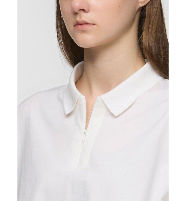 mizuiro ind「mizuiro ind ジップアップポロシャツ」|Tシャツ・カットソー|