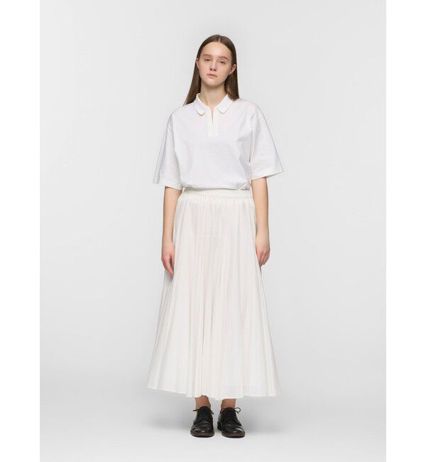 mizuiro ind「mizuiro ind ジップアップポロシャツ」|Tシャツ・カットソー|