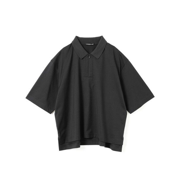 mizuiro ind「mizuiro ind ジップアップポロシャツ」|Tシャツ・カットソー|