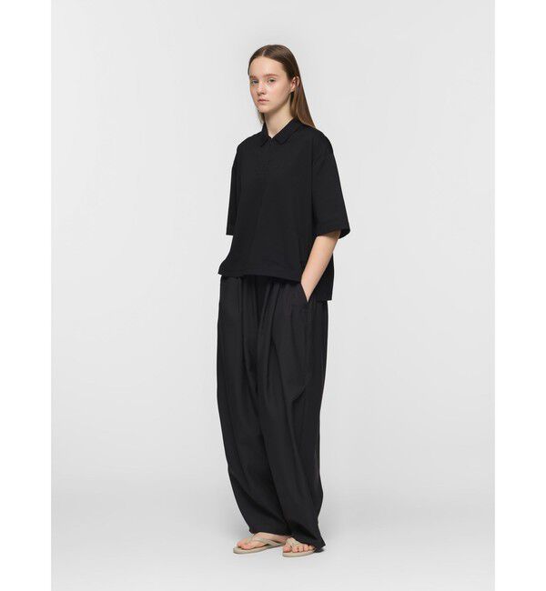 mizuiro ind「mizuiro ind ジップアップポロシャツ」|Tシャツ・カットソー|