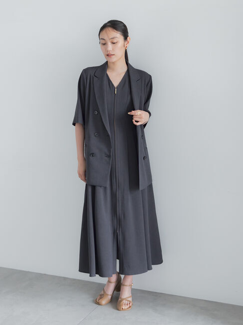 Te chichi「ミックスツイルジャンスカワンピース(セットアップ可)」|ワンピース|
