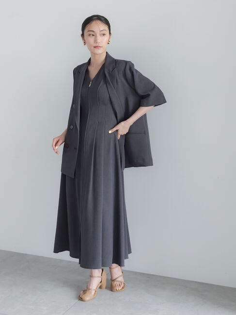 Te chichi「ミックスツイルジャンスカワンピース(セットアップ可)」|ワンピース|