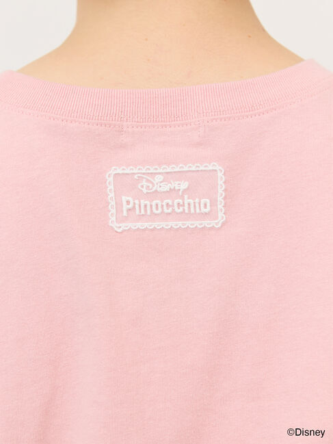 Samansa Mos2「【Disney】ピノキオ/フィガロ刺繍Tシャツ」|Tシャツ・カットソー|