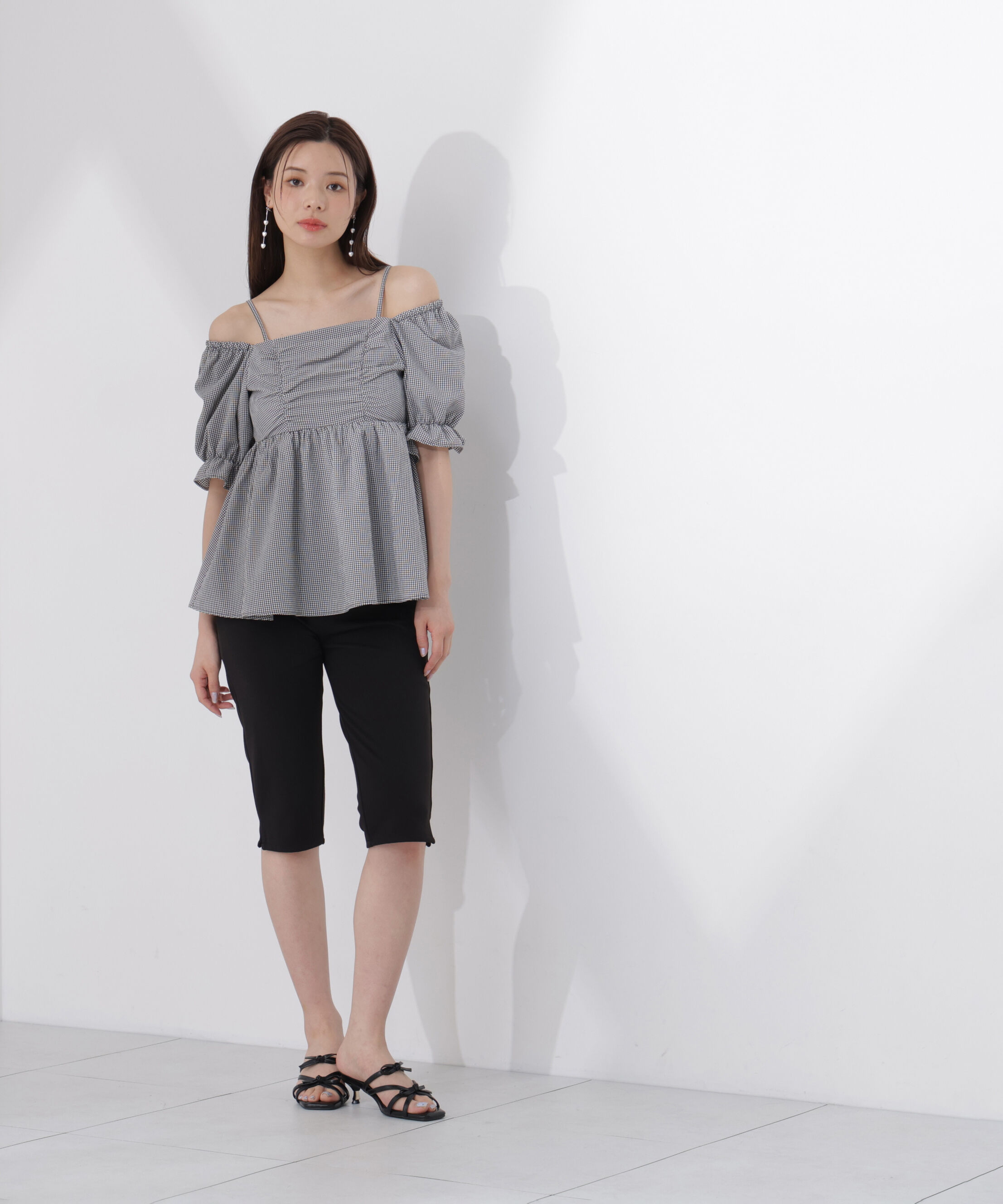 PROPORTION BODY DRESSING「〈a/mie〉カプリパンツ」|その他|ブラック