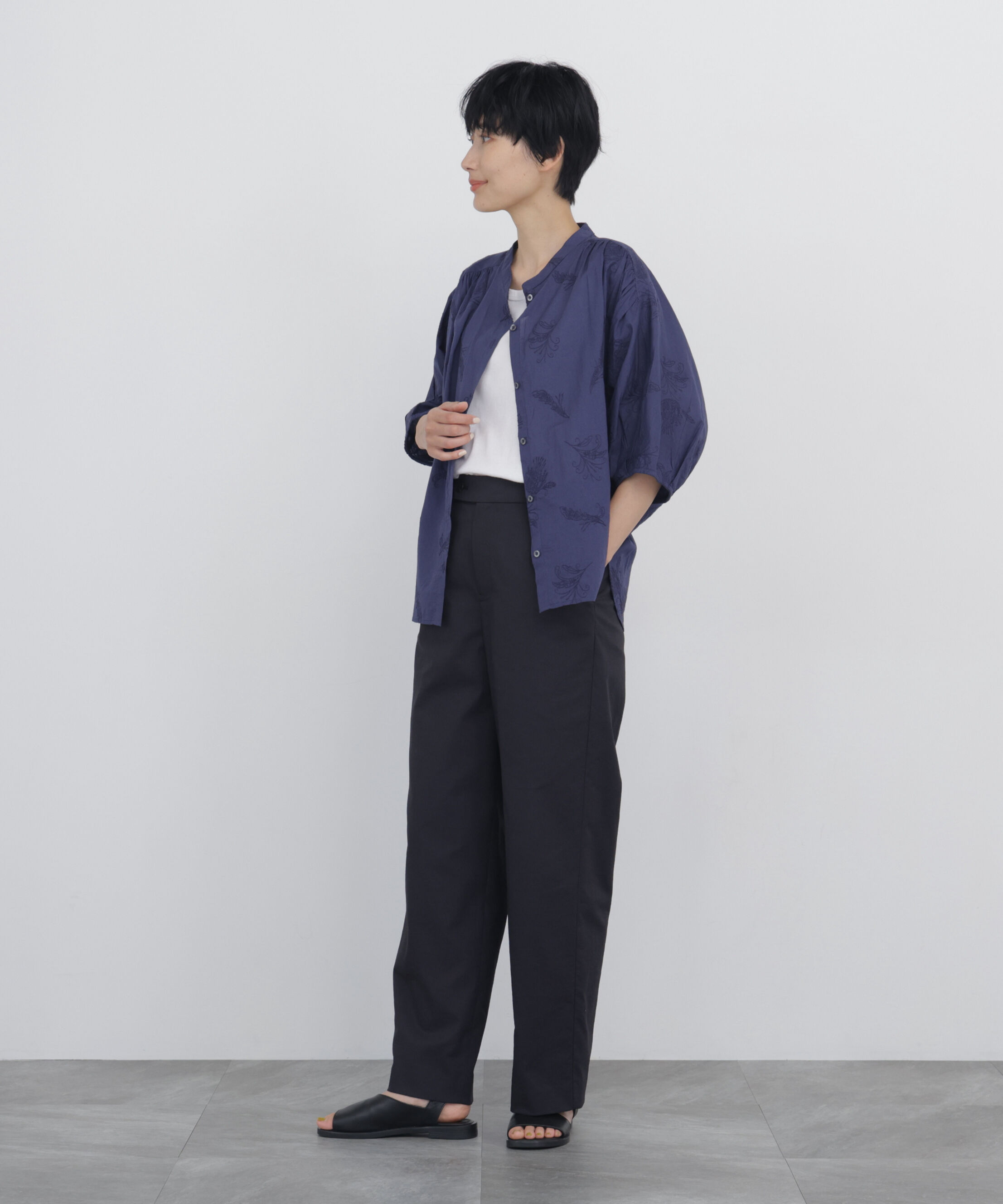  「インドボタニカル刺繍ブッグブラウス」|シャツ・ブラウス|