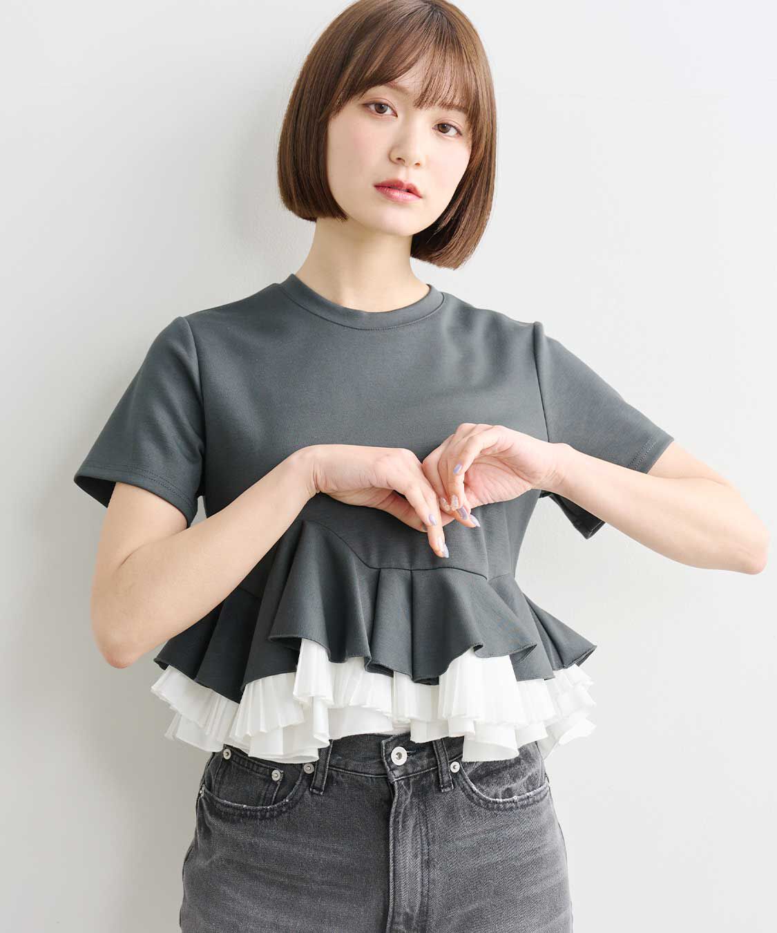 ランダムフリルペプラムトップス（COCO DEAL）｜ルミネのファッション
