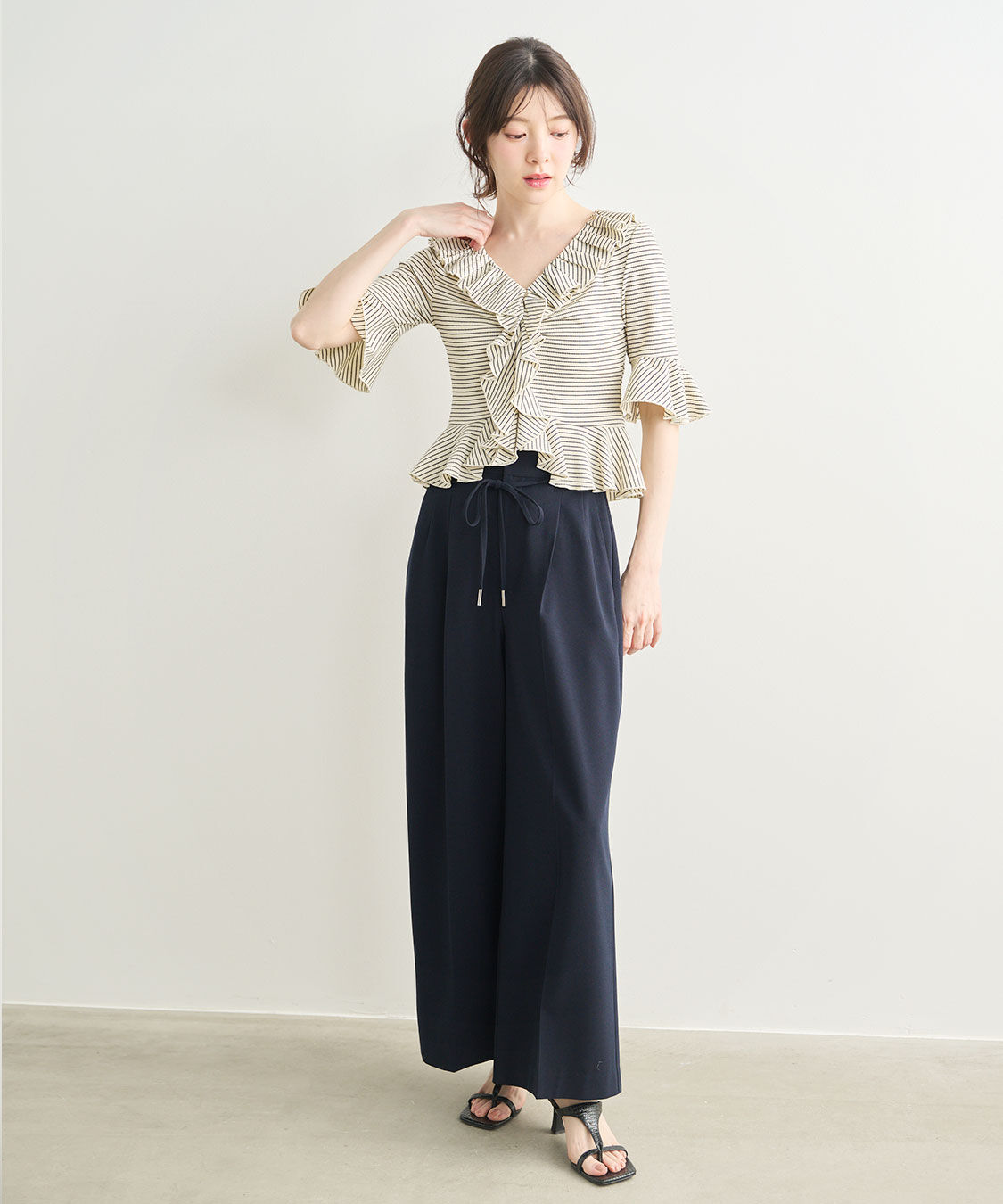 COCO DEAL「ラッフルカットトップス」|Tシャツ・カットソー|