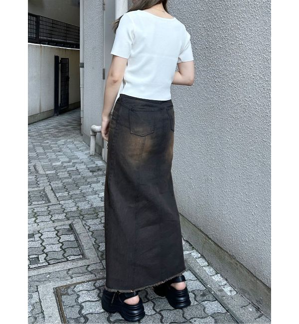 MURUA「デコルテオープンハーフニット【2WAY】【接触冷感】【近赤外線カット】」|ニット・セーター|