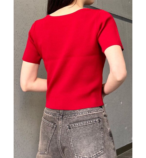 MURUA「デコルテオープンハーフニット【2WAY】【接触冷感】【近赤外線カット】」|ニット・セーター|