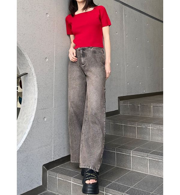 MURUA「デコルテオープンハーフニット【2WAY】【接触冷感】【近赤外線カット】」|ニット・セーター|
