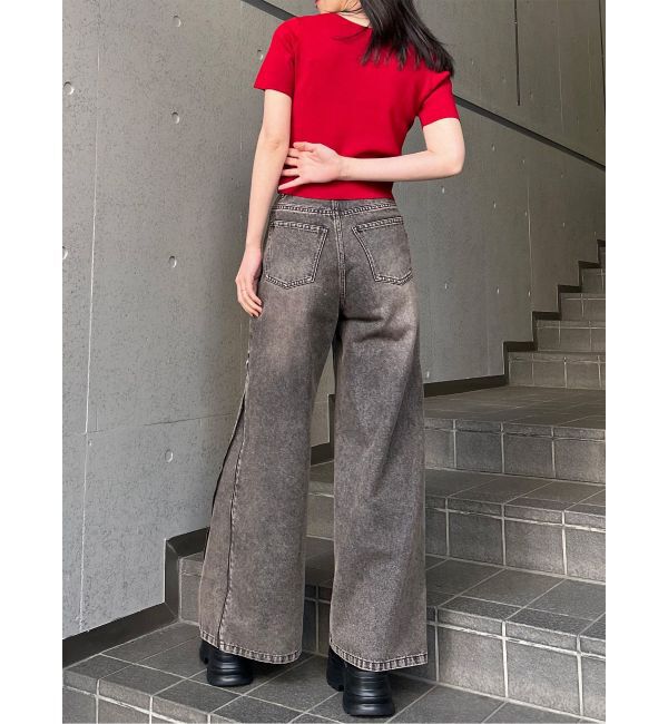 MURUA「デコルテオープンハーフニット【2WAY】【接触冷感】【近赤外線カット】」|ニット・セーター|