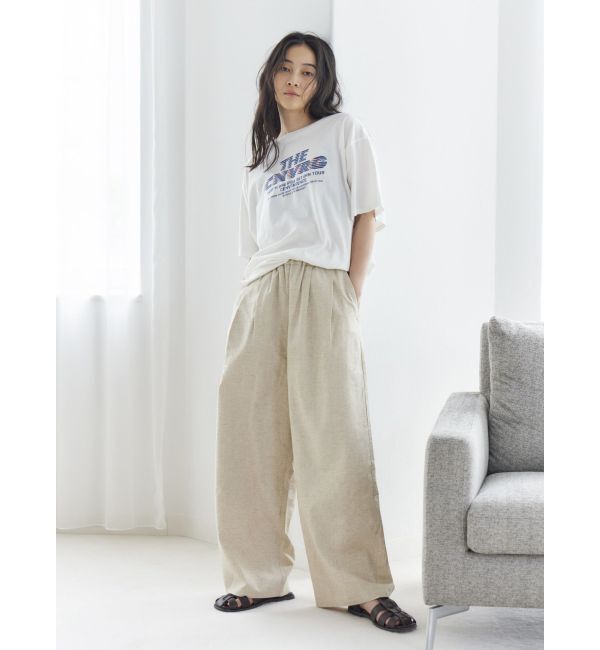 Ungrid「リネン混カーブラフパンツ」|その他|