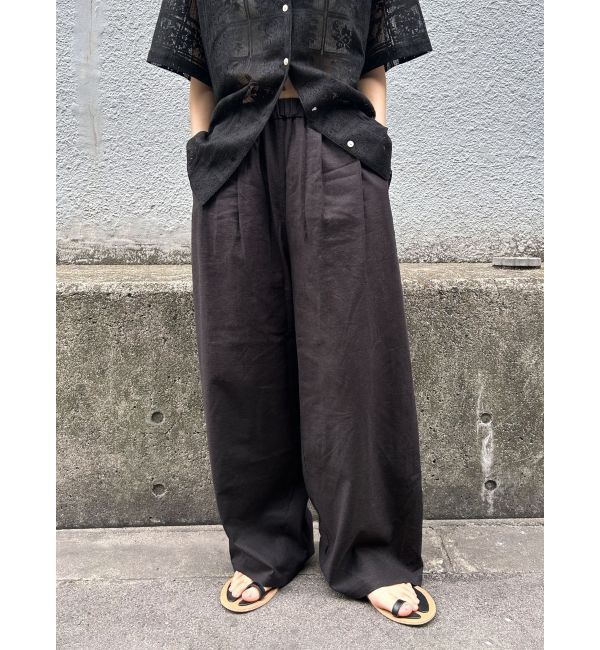 Ungrid「リネン混カーブラフパンツ」|その他|